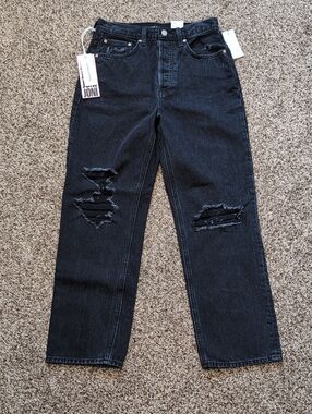 Denim Forum The Joni High Rise Loose Size 25W NEW